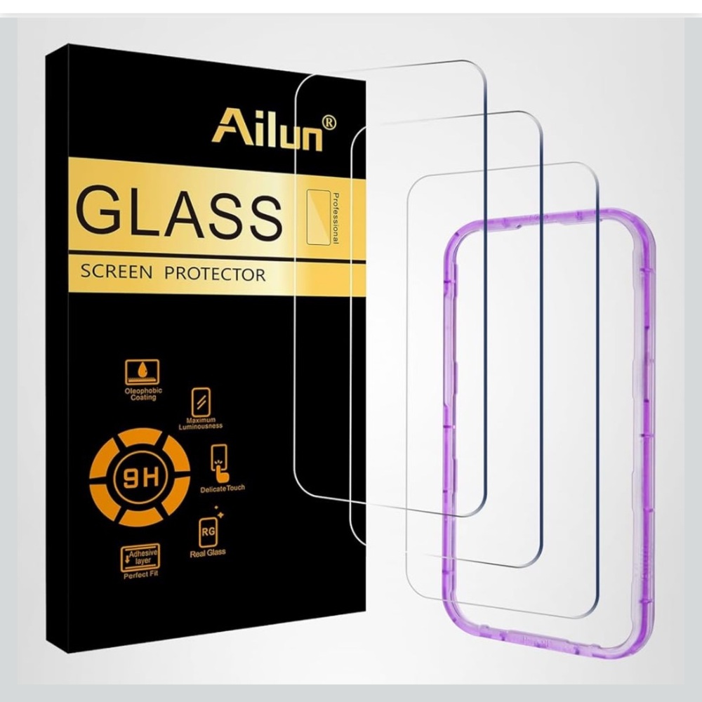 Screen Protectors for iPhone17 Pro Max (6.9”) Installation Frame, Tempered Glass